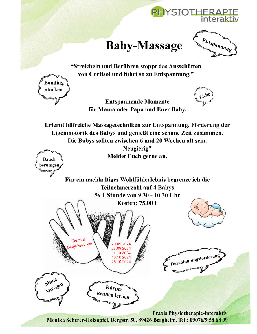 Babymassage September 2024