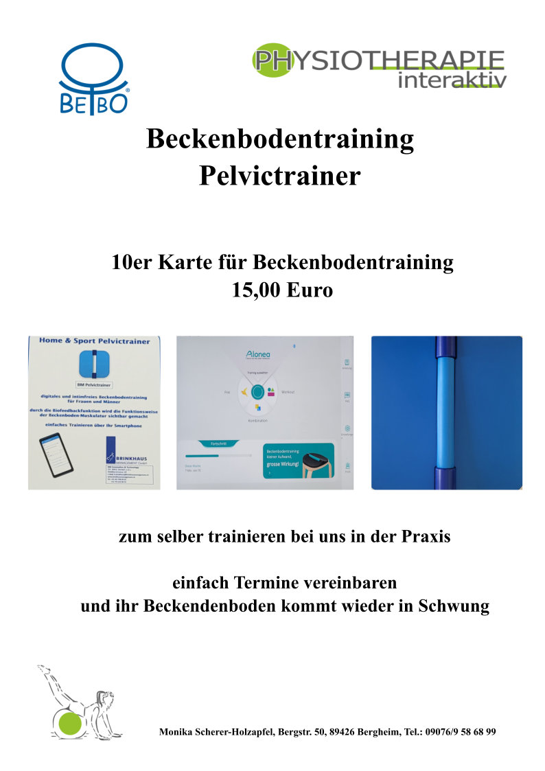 Beckenbodentraining Pelvc 10erKarte 2022